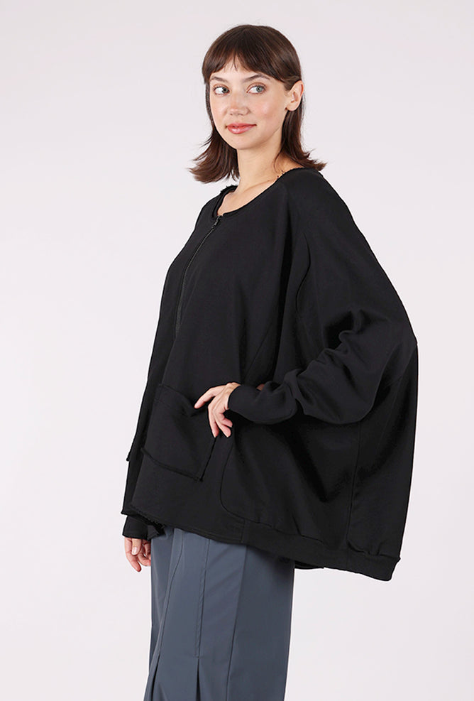 Pluslavie Wide Long Jacket, Black