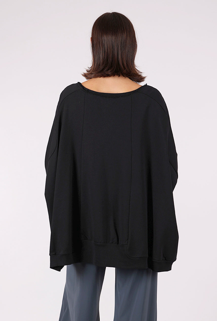 Pluslavie Wide Long Jacket, Black