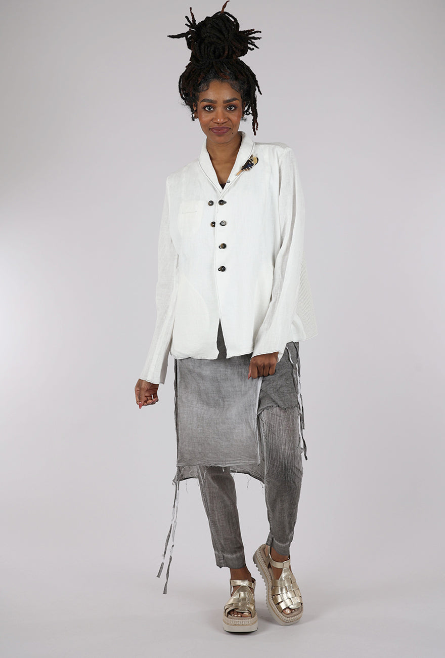 Umit Unal Linen Lonnie Jacket, White