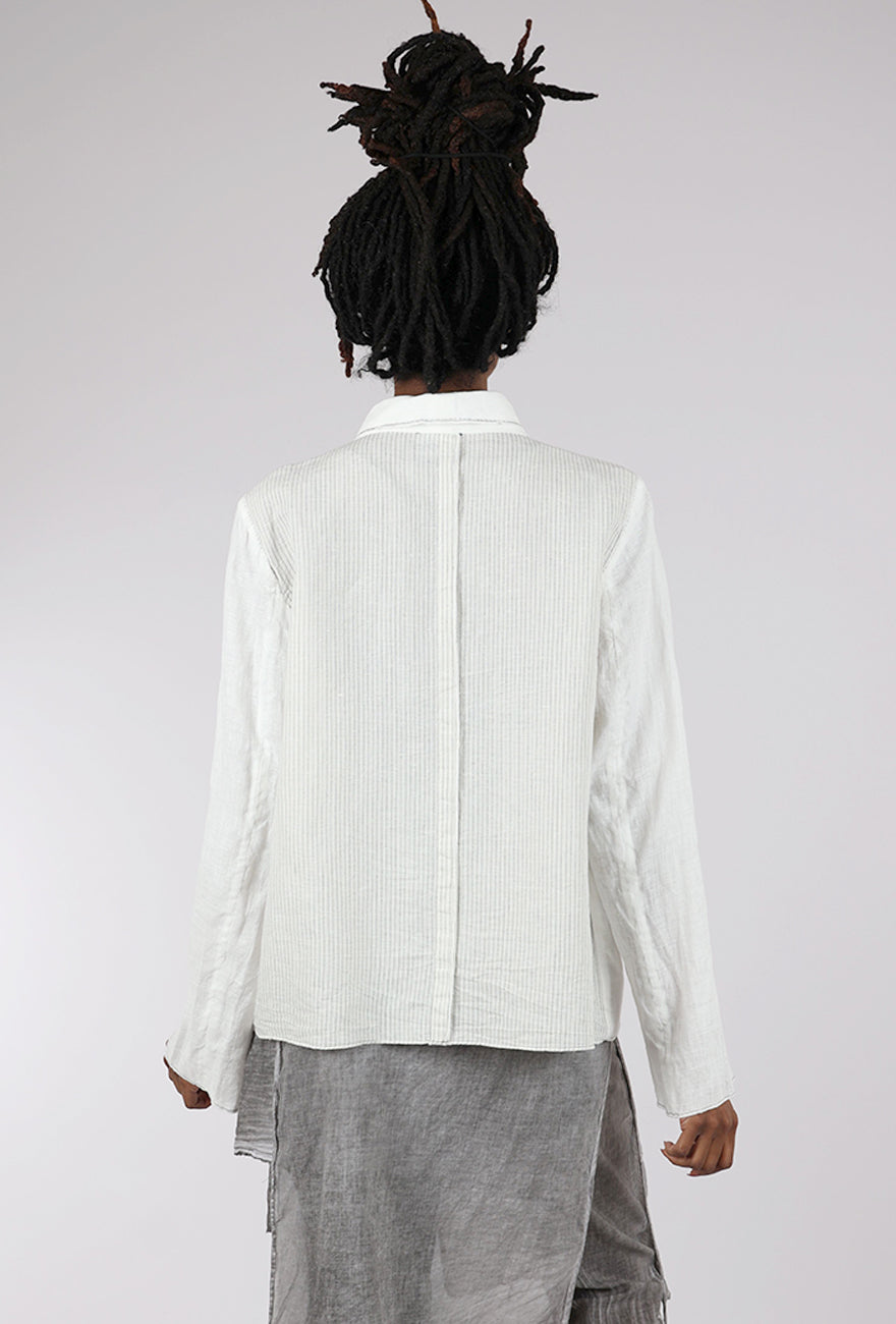 Umit Unal Linen Lonnie Jacket, White