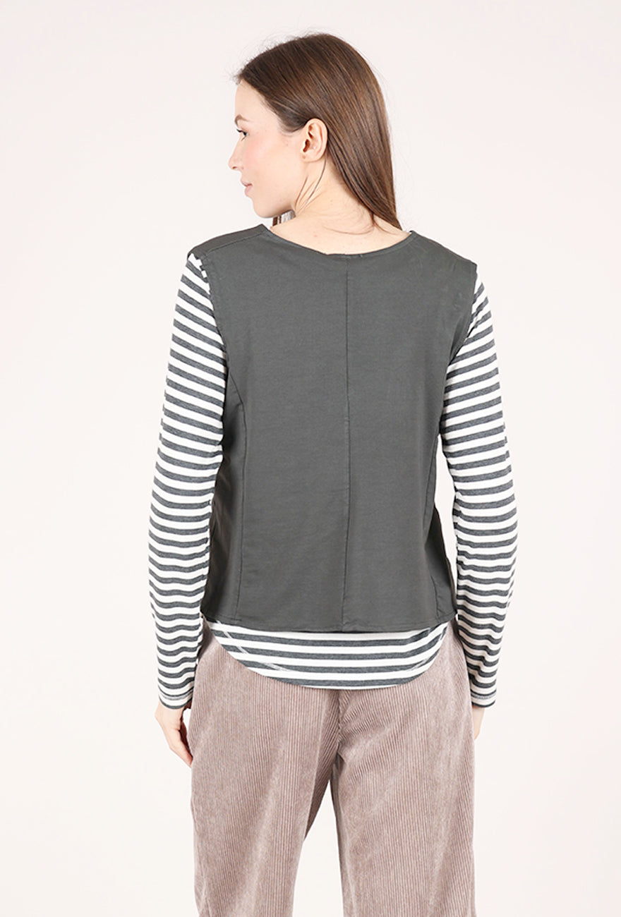 Saga Multi Button Vest, Gray