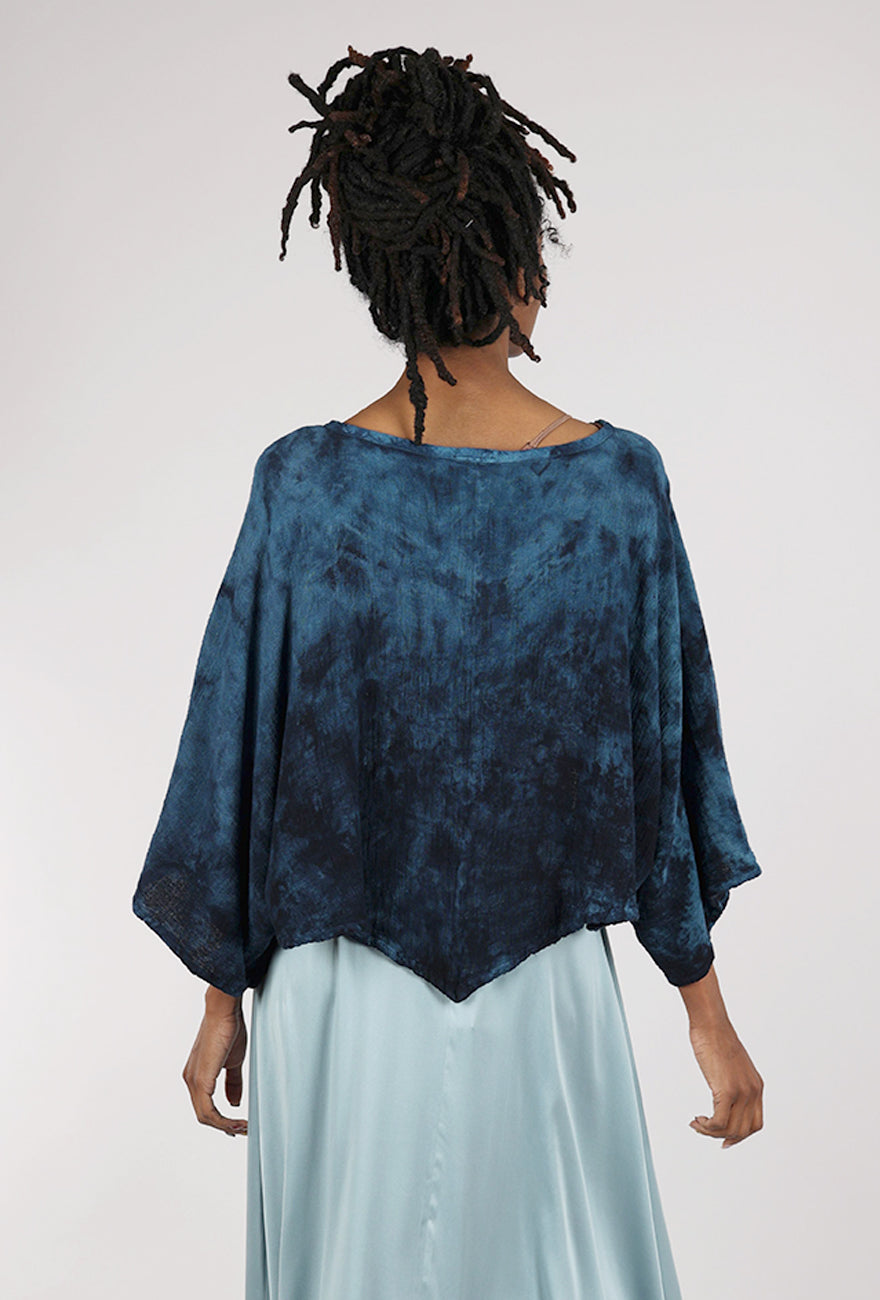 Oh My Gauze Vanna Top, Washed Sapphire