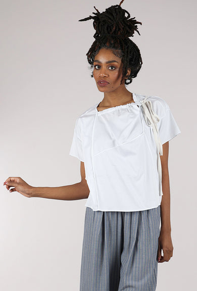 Purple Maroon Ombre Drawstring Top, Ice