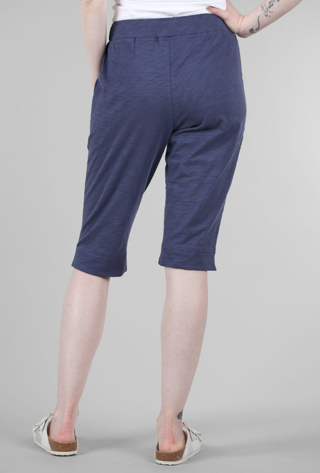 Escape by Habitat Cotton Slub Pedal Pusher, Navy