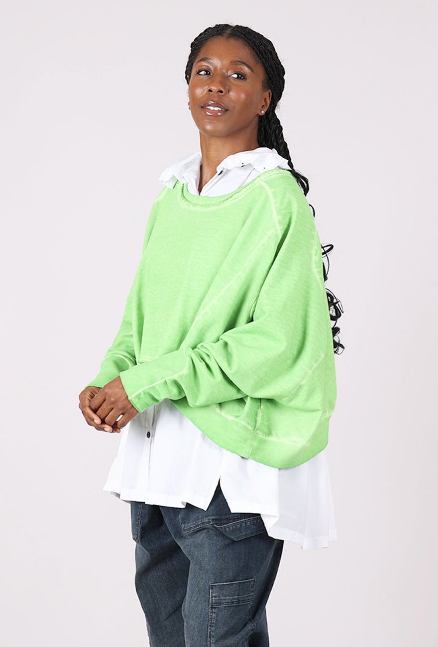 Pluslavie Wide Short-Short Sweat, Pistachio