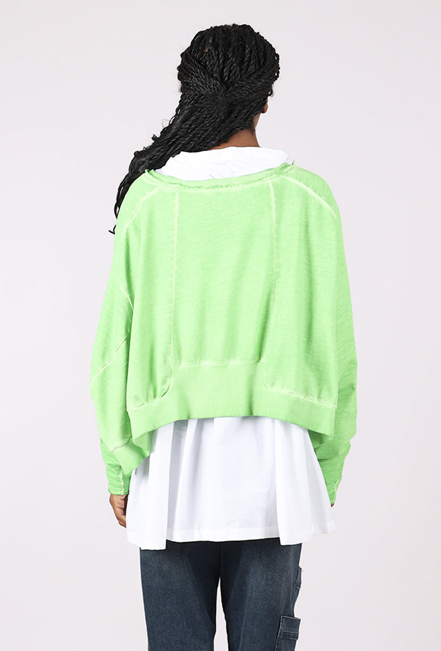 Pluslavie Wide Short-Short Sweat, Pistachio