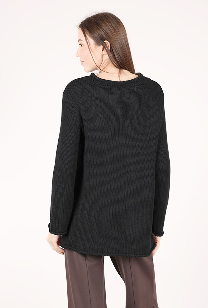 Olivia by Habitat Statement Jigsaw Pullover, Black