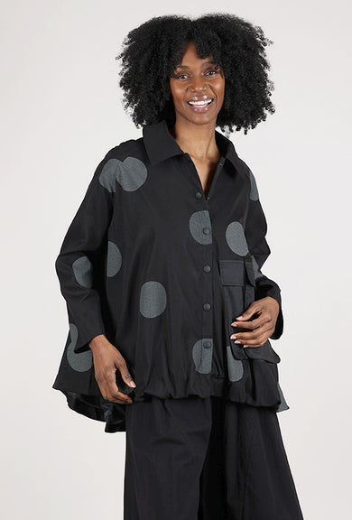 Vanite Couture Bubble Hem Dot Topper, Black