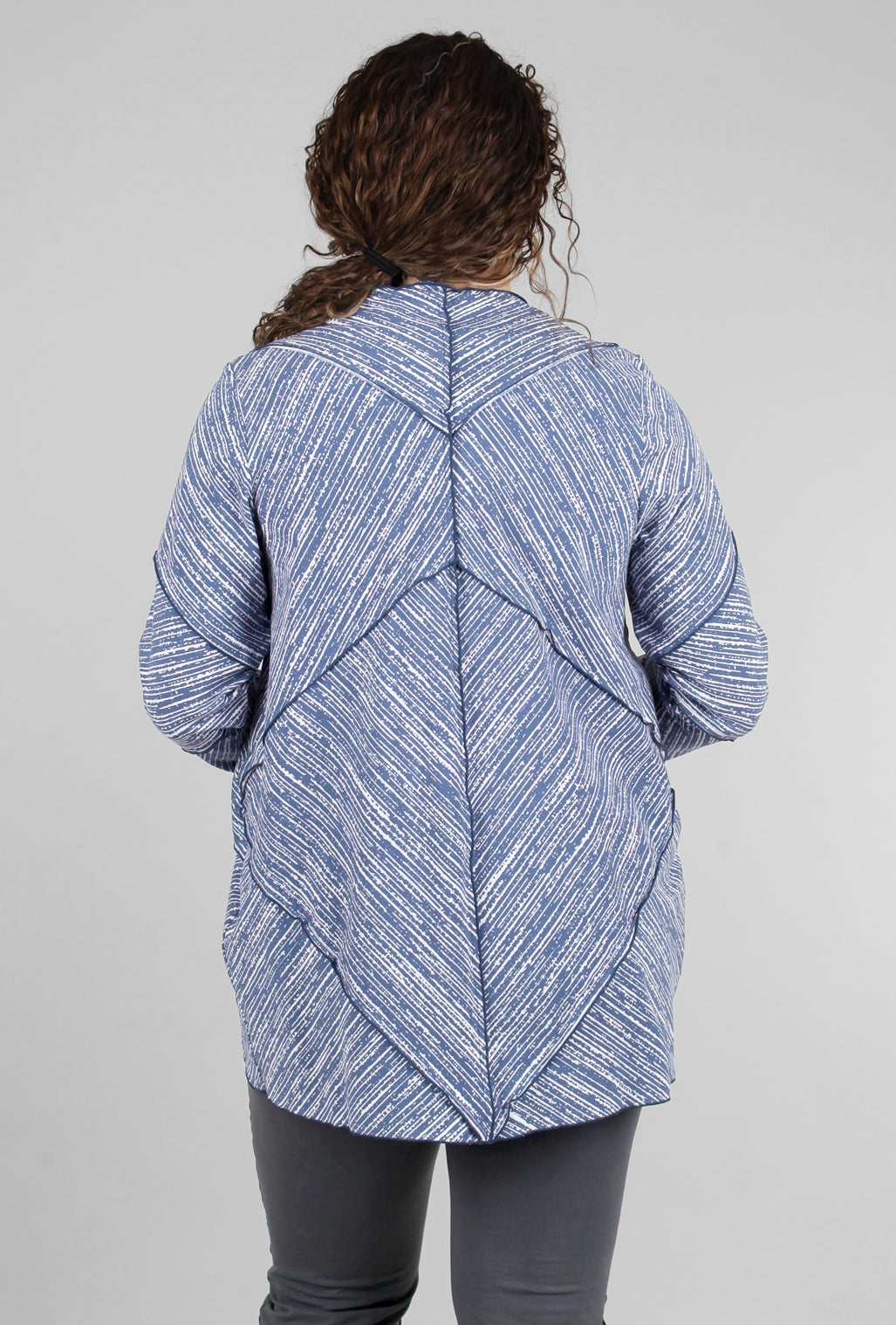 Flutter Patch Bark Print Jacket, Century Blue