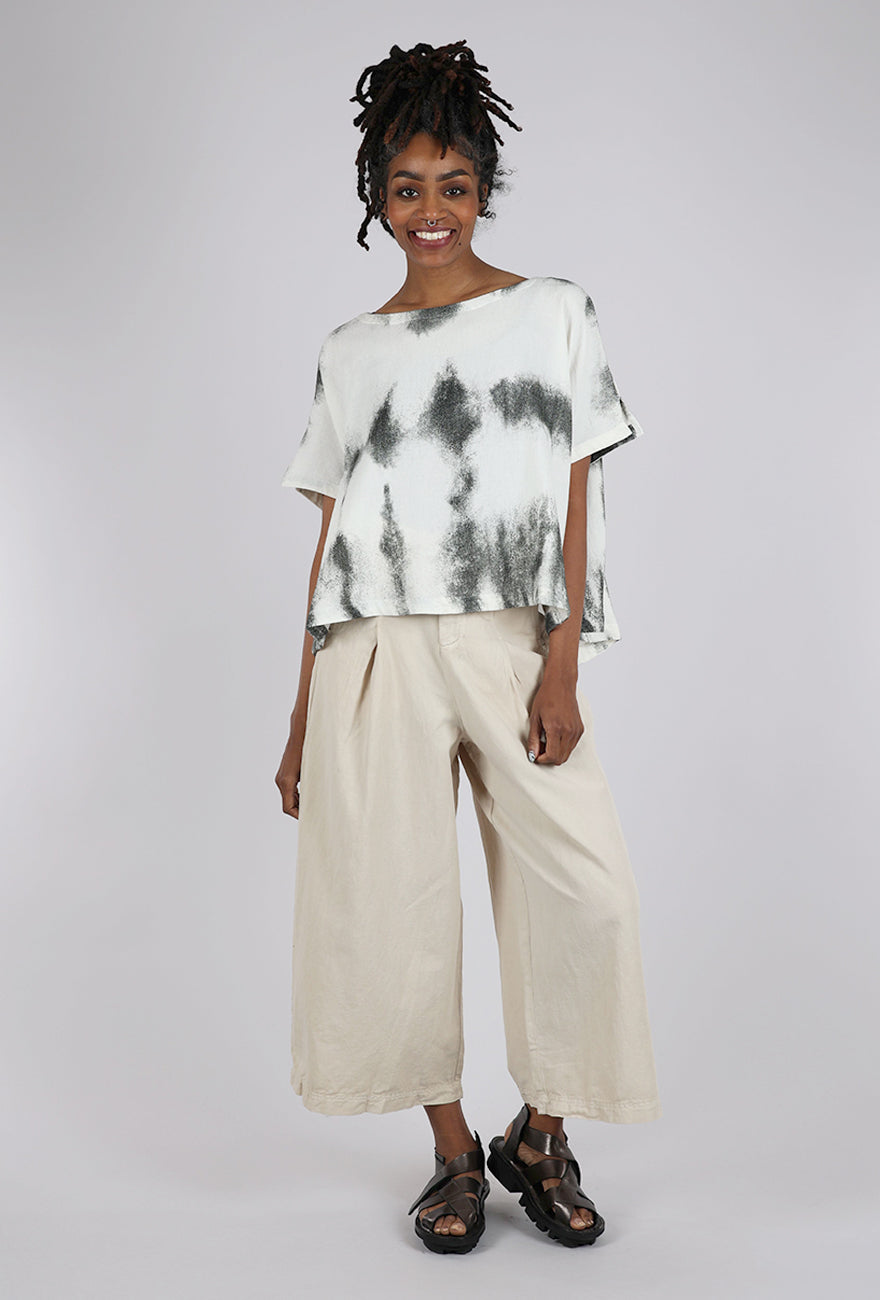 Moyuru Stasis Tee, White/Forest