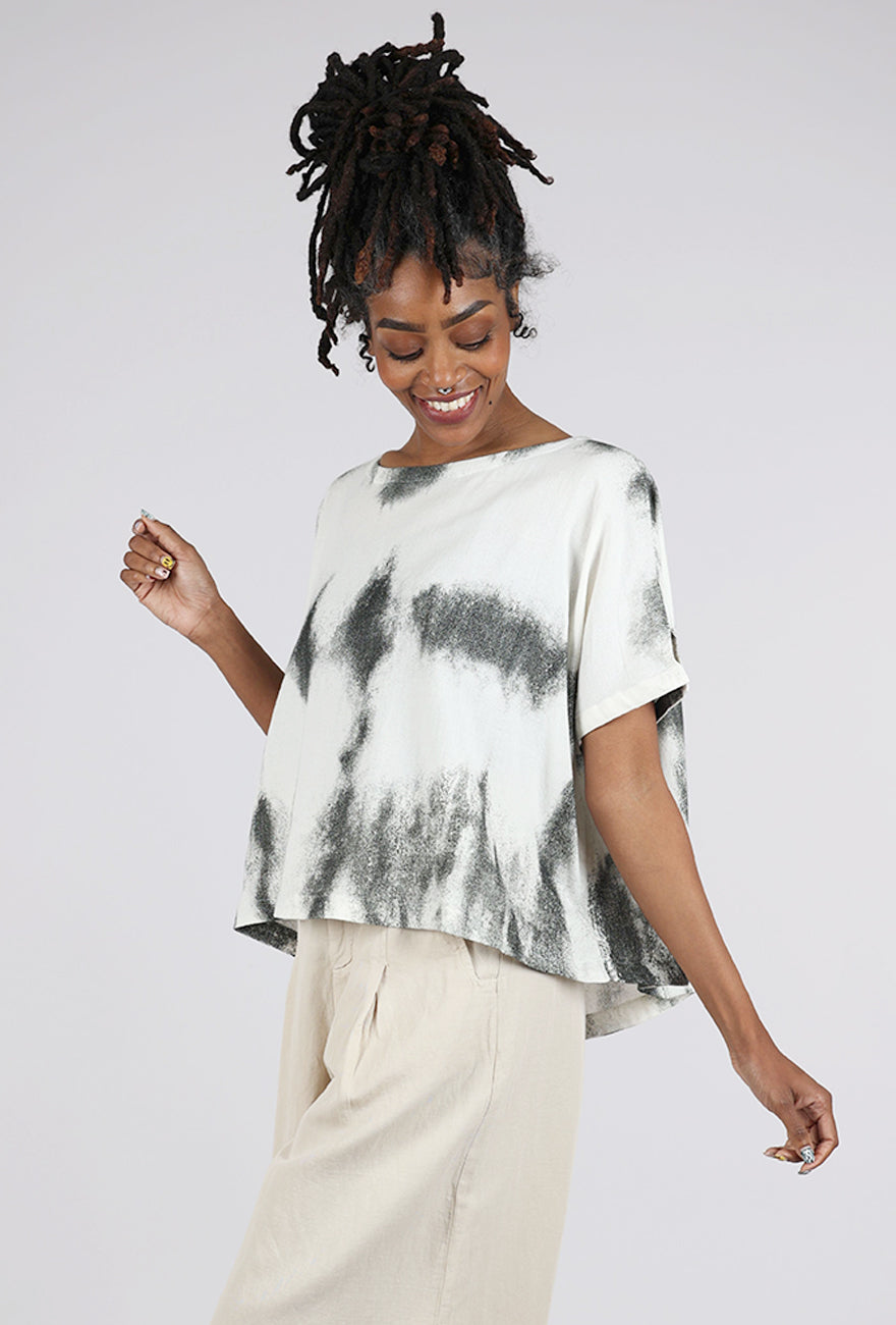 Moyuru Stasis Tee, White/Forest