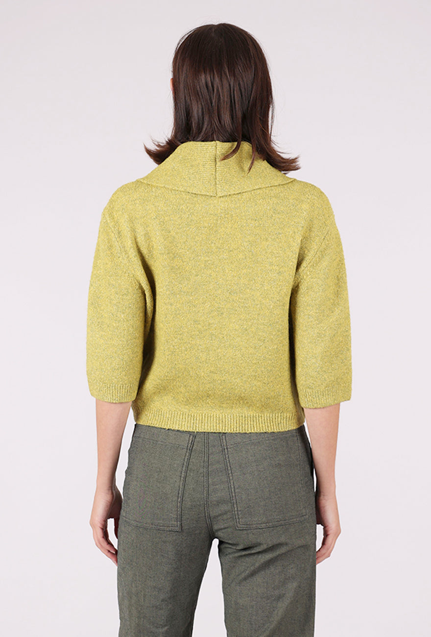 Grade & Gather Cutie Collar Sweater, Citron
