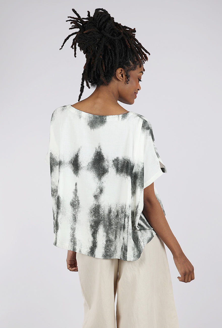Moyuru Stasis Tee, White/Forest