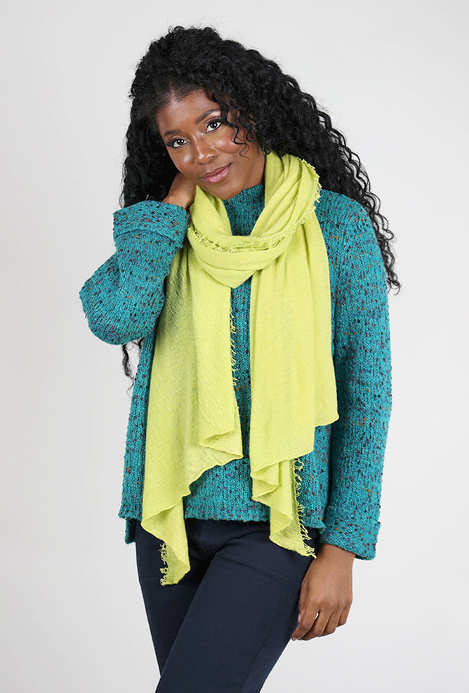 Grisal Love Cashmere Scarf, Lime