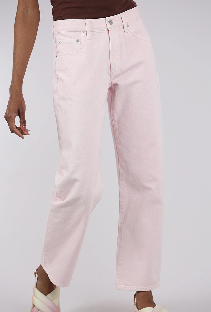 Pistola Lexi Mid Rise Bowed Straight, Blush