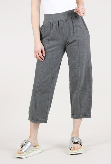 Mododoc Relaxed Lantern Sweatpants, Heathered Ebony