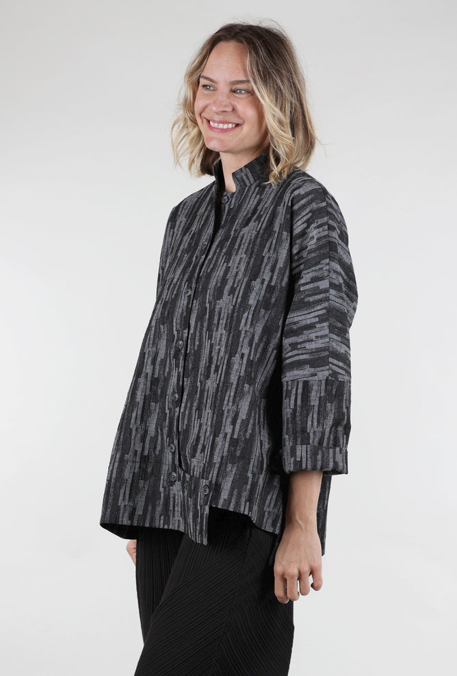 M Square Rina Lamina Jacket, Steel