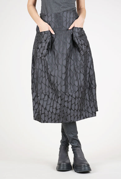 Olivia by Habitat Night Out Jacquard Katie Skirt, Magnet