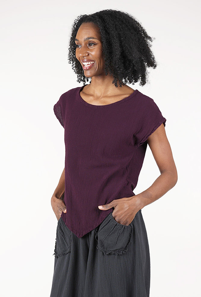 Oh My Gauze Grace Top, Amethyst