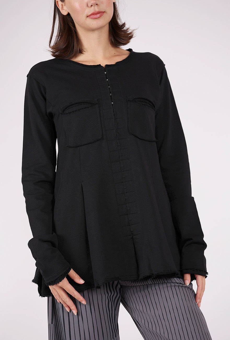 Pluslavie The Hooks Long Jacket, Black