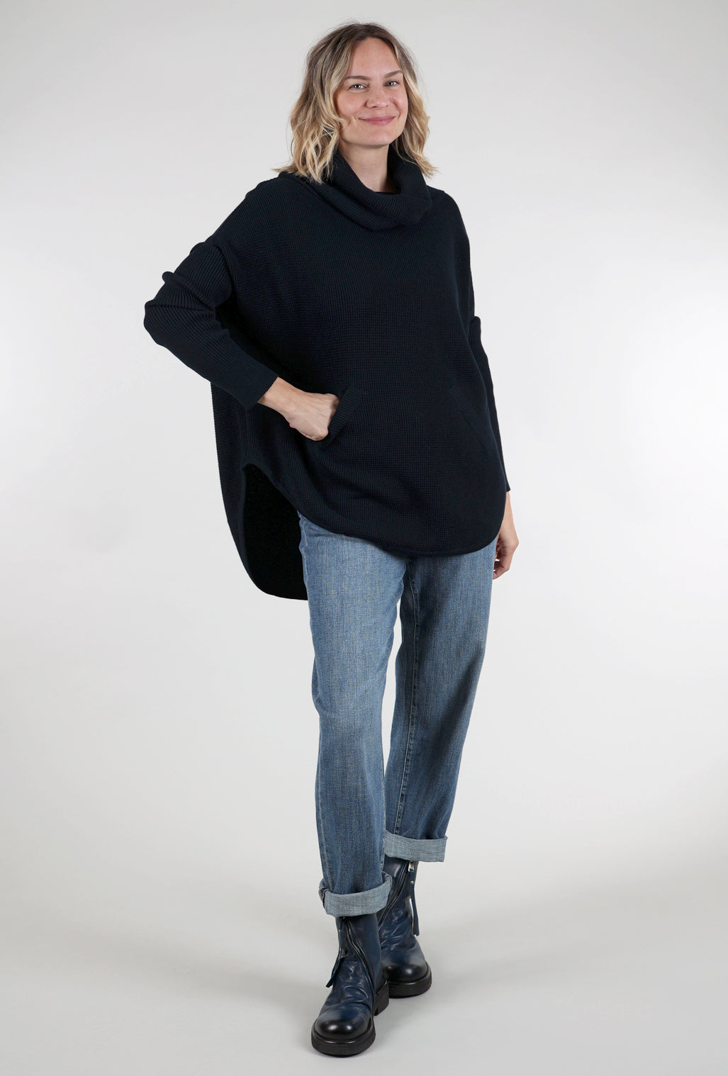 Planet Favorite Waffle Cowl, Midnight