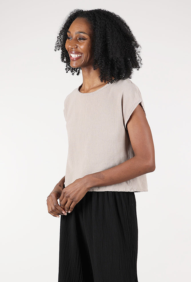 Oh My Gauze Olga Top, Taupe