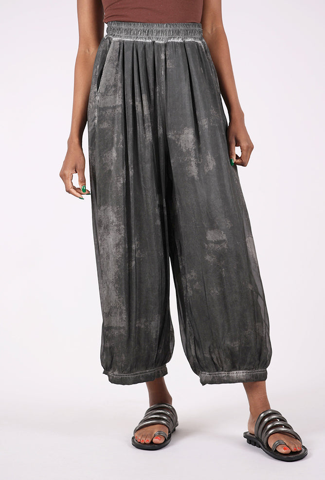 Baci Tie Dye Harem Pant, Gray