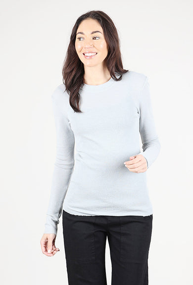 By Basics Merino Seamed Neck Top, Stone