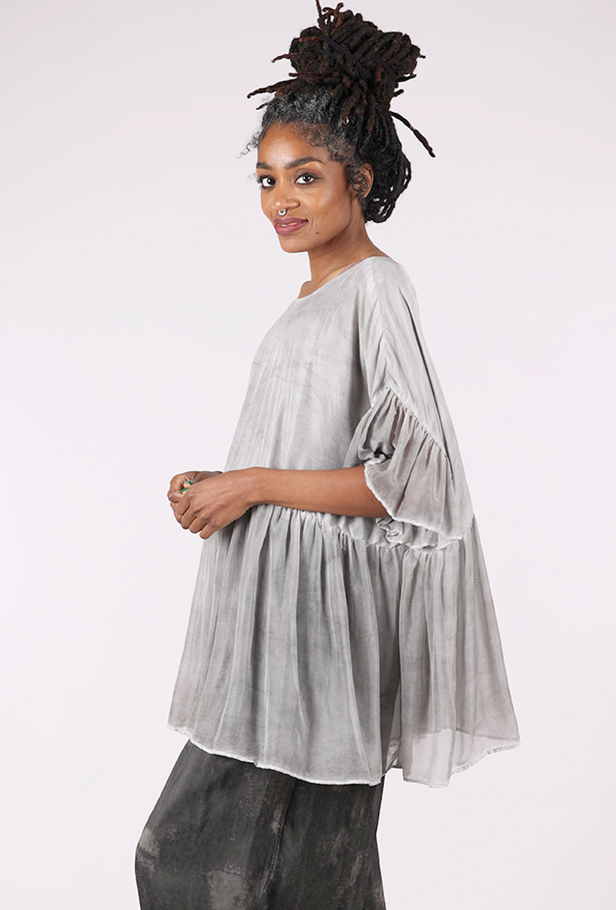 Baci Babydoll Flutter Top, Onyx