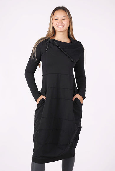 Zilberman Topo Shapely Dress, Black