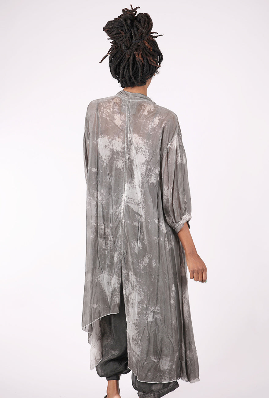 Baci Asymmetrical Shirtdress Tie Dye