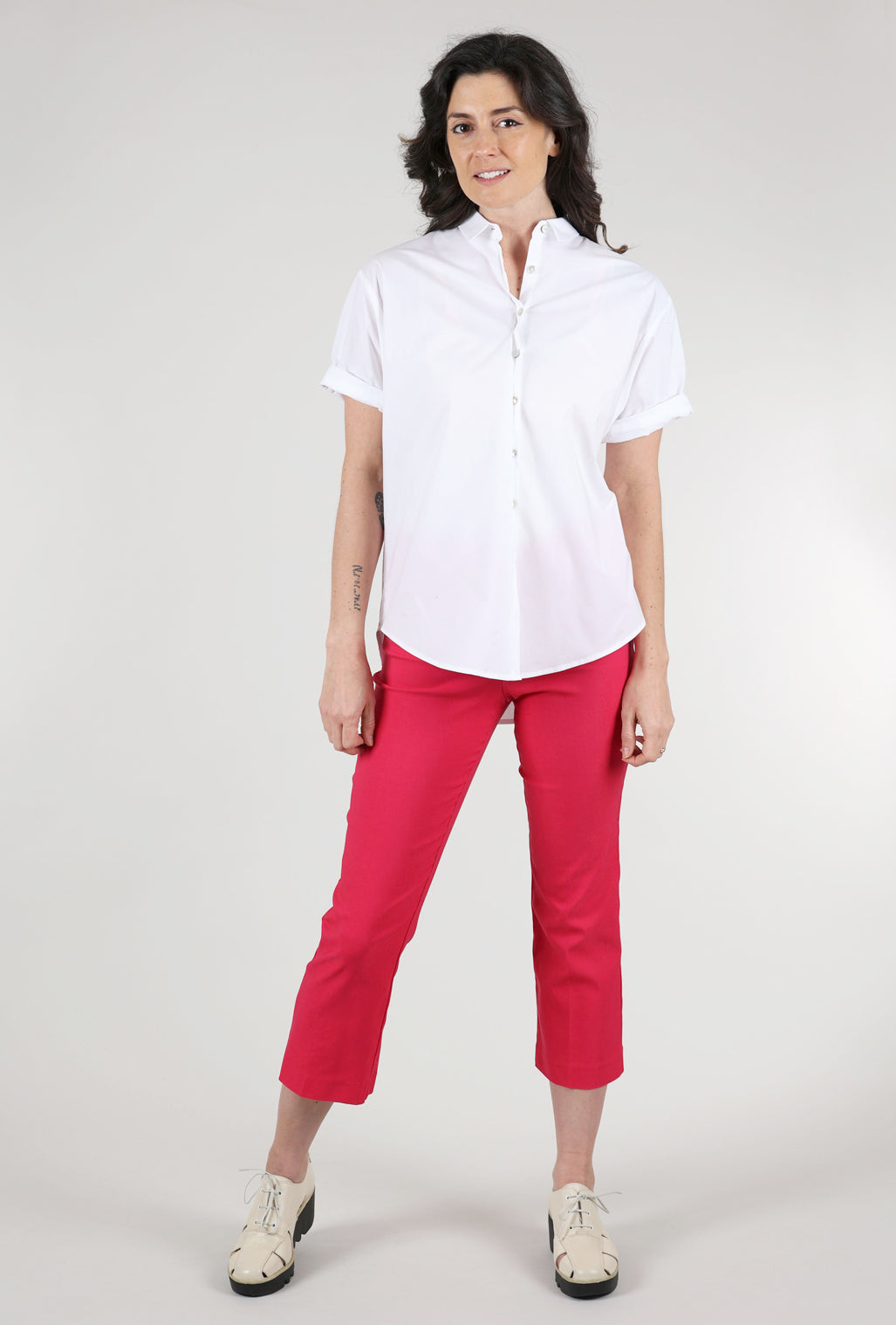 Estelle & Finn Boy Camp Shirt, White