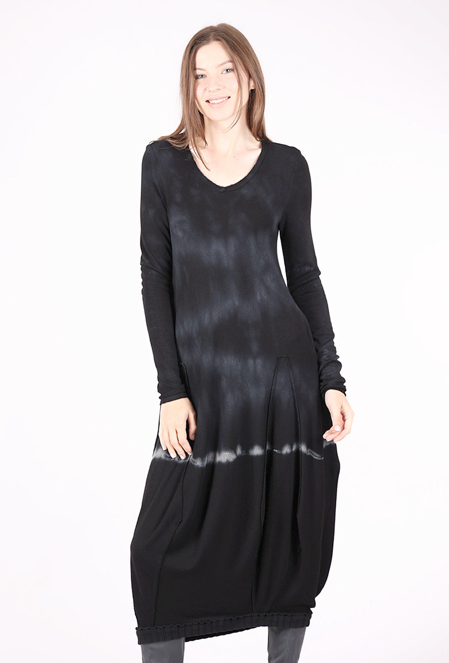 Kedziorek Hand-Dyed Sukienka Dress, Black/Blue