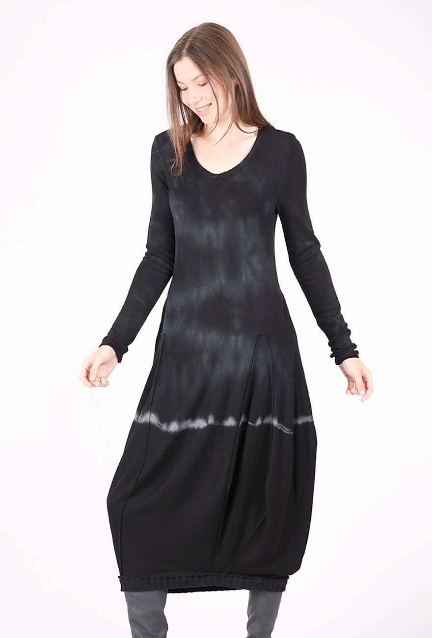 Kedziorek Hand-Dyed Sukienka Dress, Black/Blue