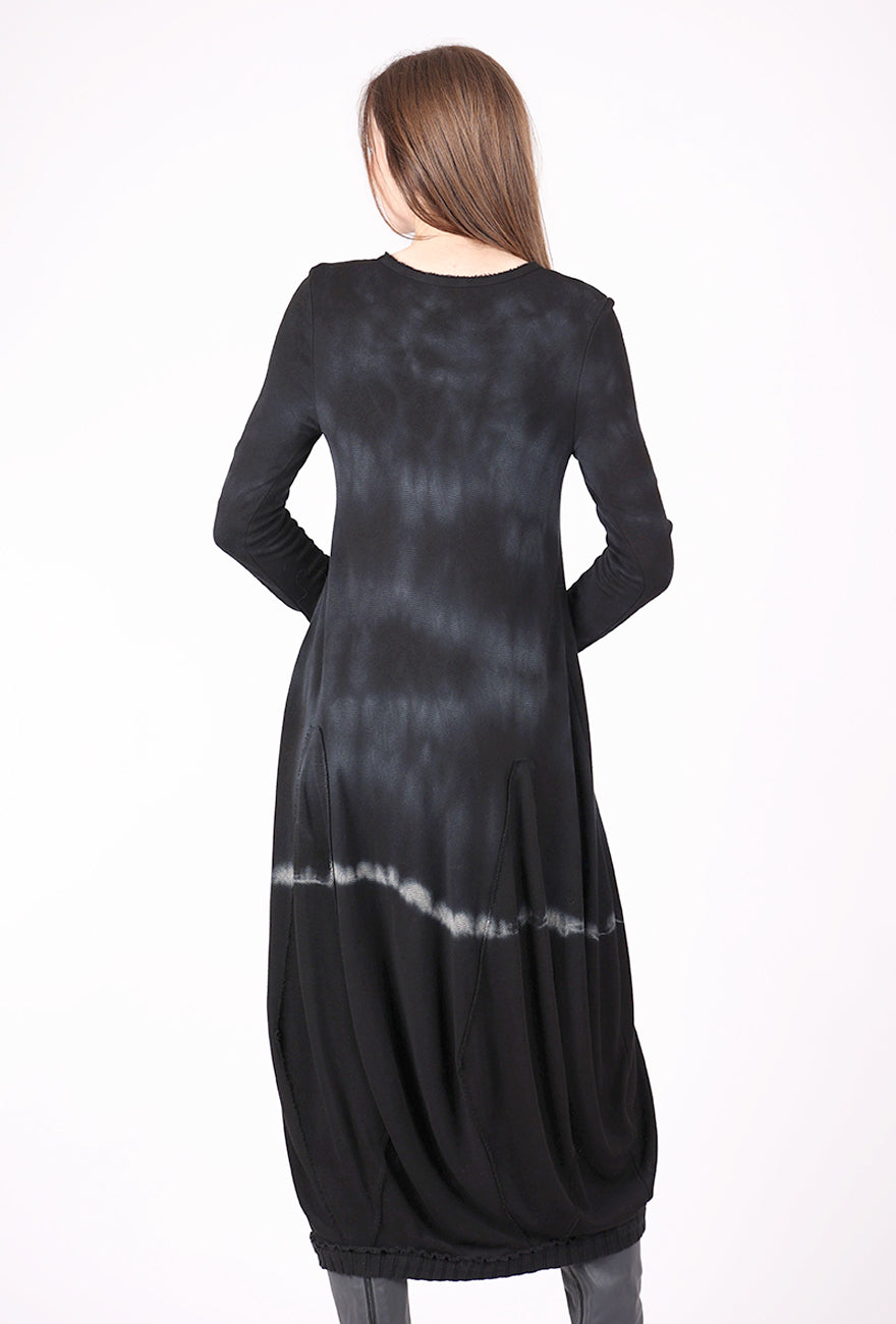 Kedziorek Hand-Dyed Sukienka Dress, Black/Blue