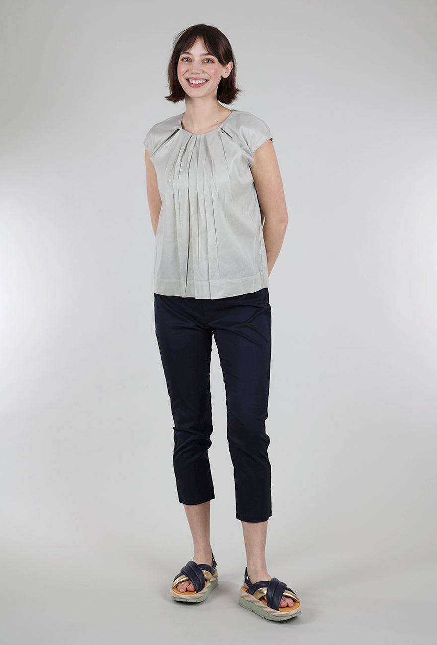 Cotelac Debardeur Pleat Blouse, Argile