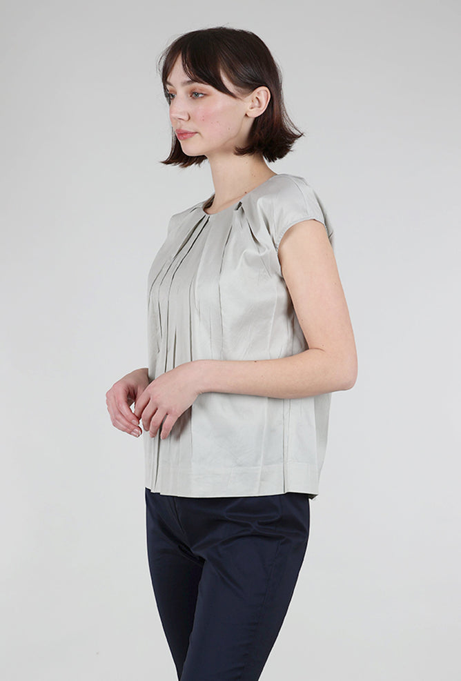 Cotelac Debardeur Pleat Blouse, Argile