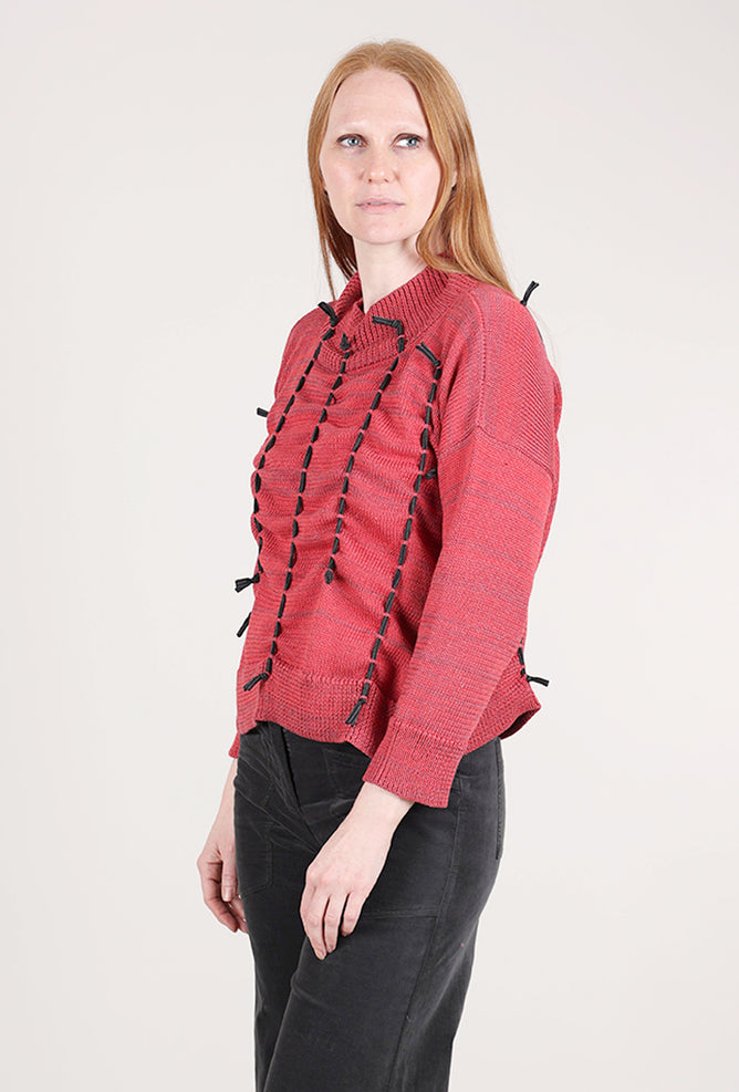 Red Thread Dale Sweater, Scarlet