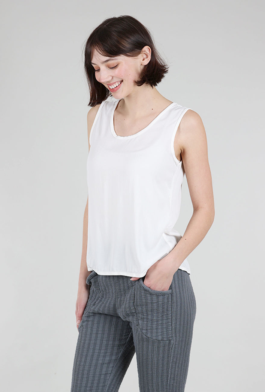 Cynthia Ashby CA Cupro Tank, Natural