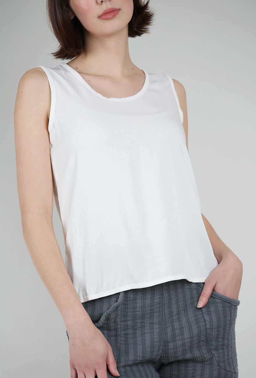 Cynthia Ashby CA Cupro Tank, Natural