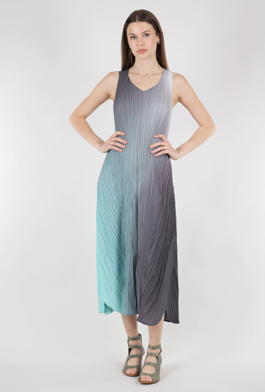 Alquema Long Estrella Dress, Foggy Dew