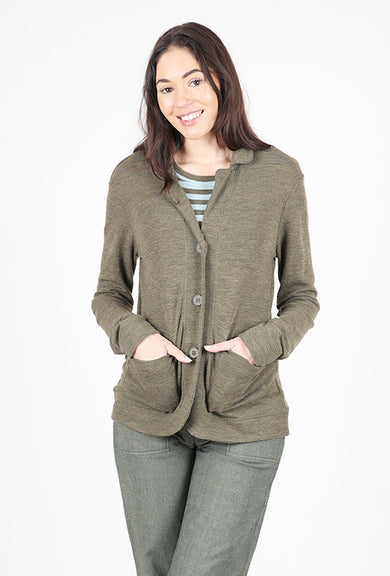 By Basics Merino Wool Tidy Jacket, Capers Melange