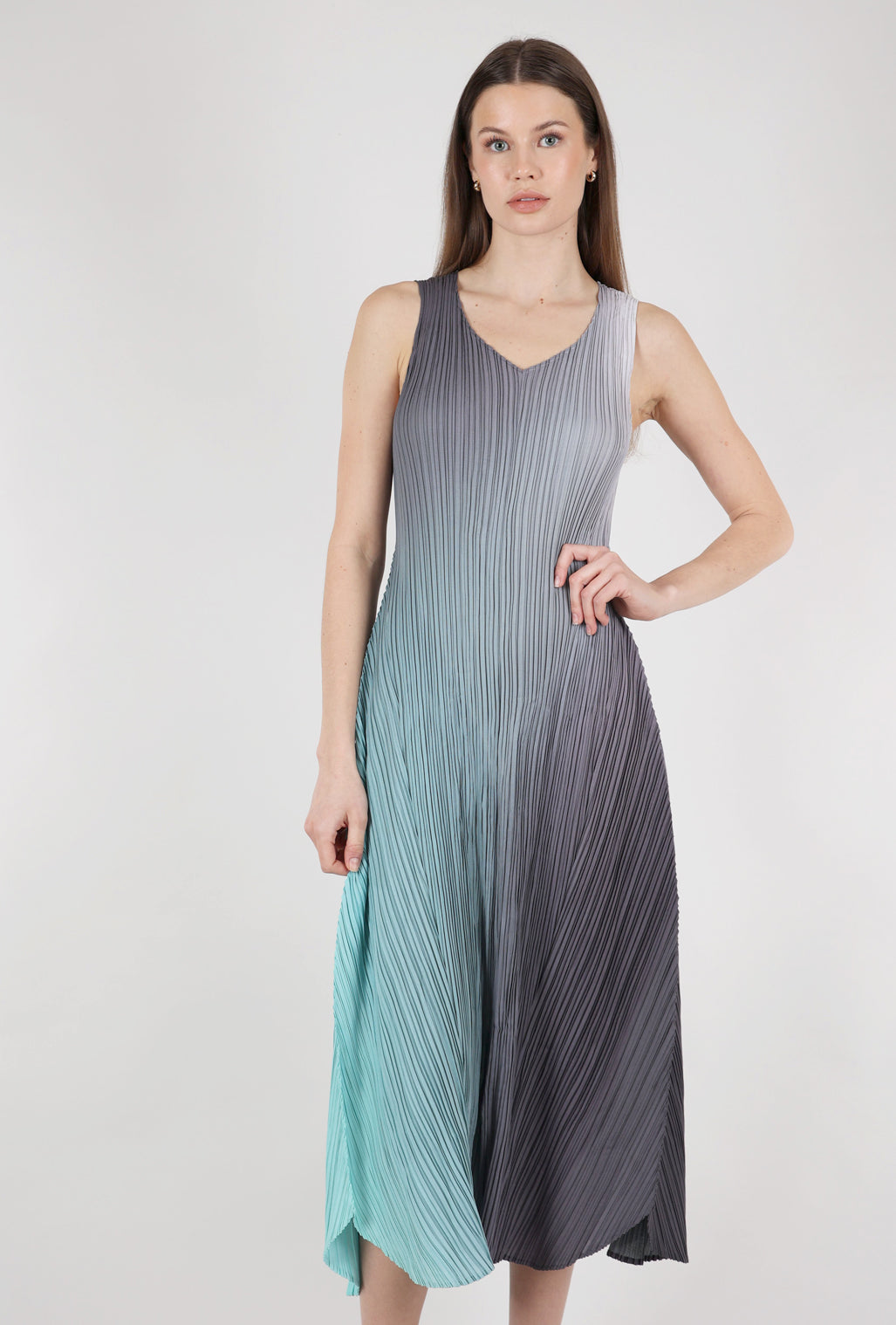 Alquema Long Estrella Dress, Foggy Dew