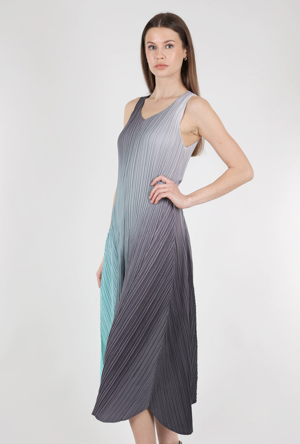 Alquema Long Estrella Dress, Foggy Dew