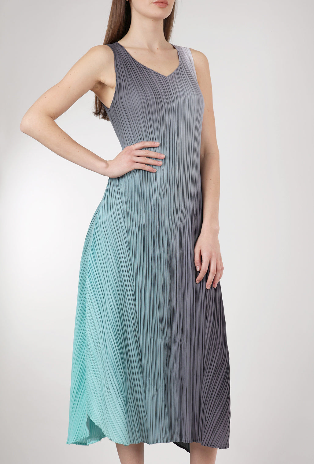 Alquema Long Estrella Dress, Foggy Dew