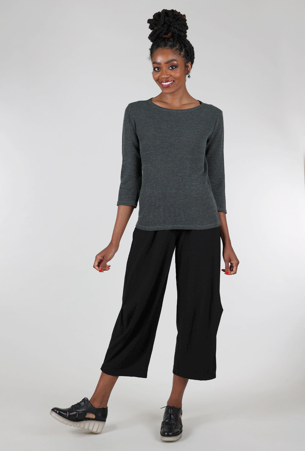 Cut Loose LCJ Tuck Pocket Pants, Black