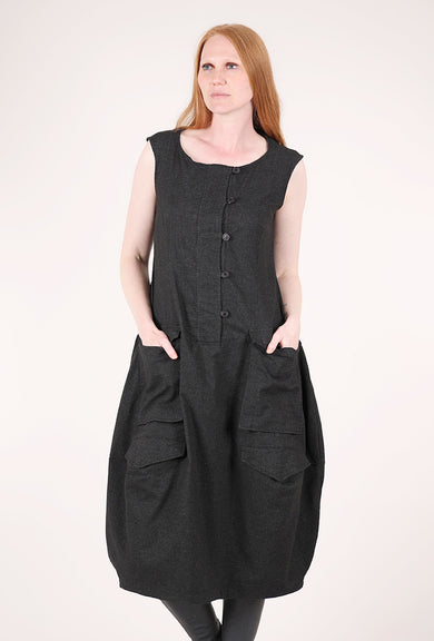 Rundholz Subtle Stripe Dress, Black