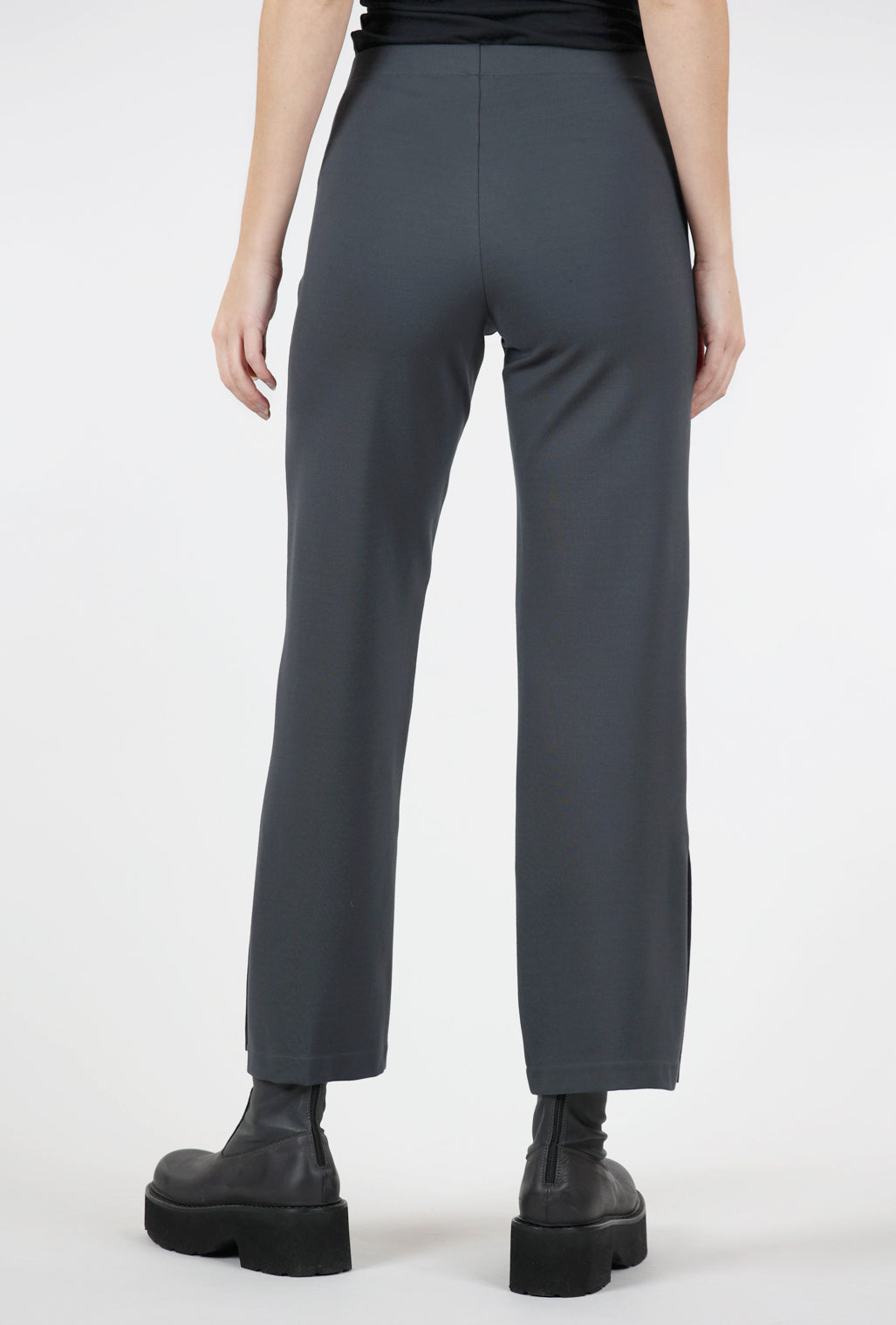 Planet Ponte Side-Slit Pant, Obsidian