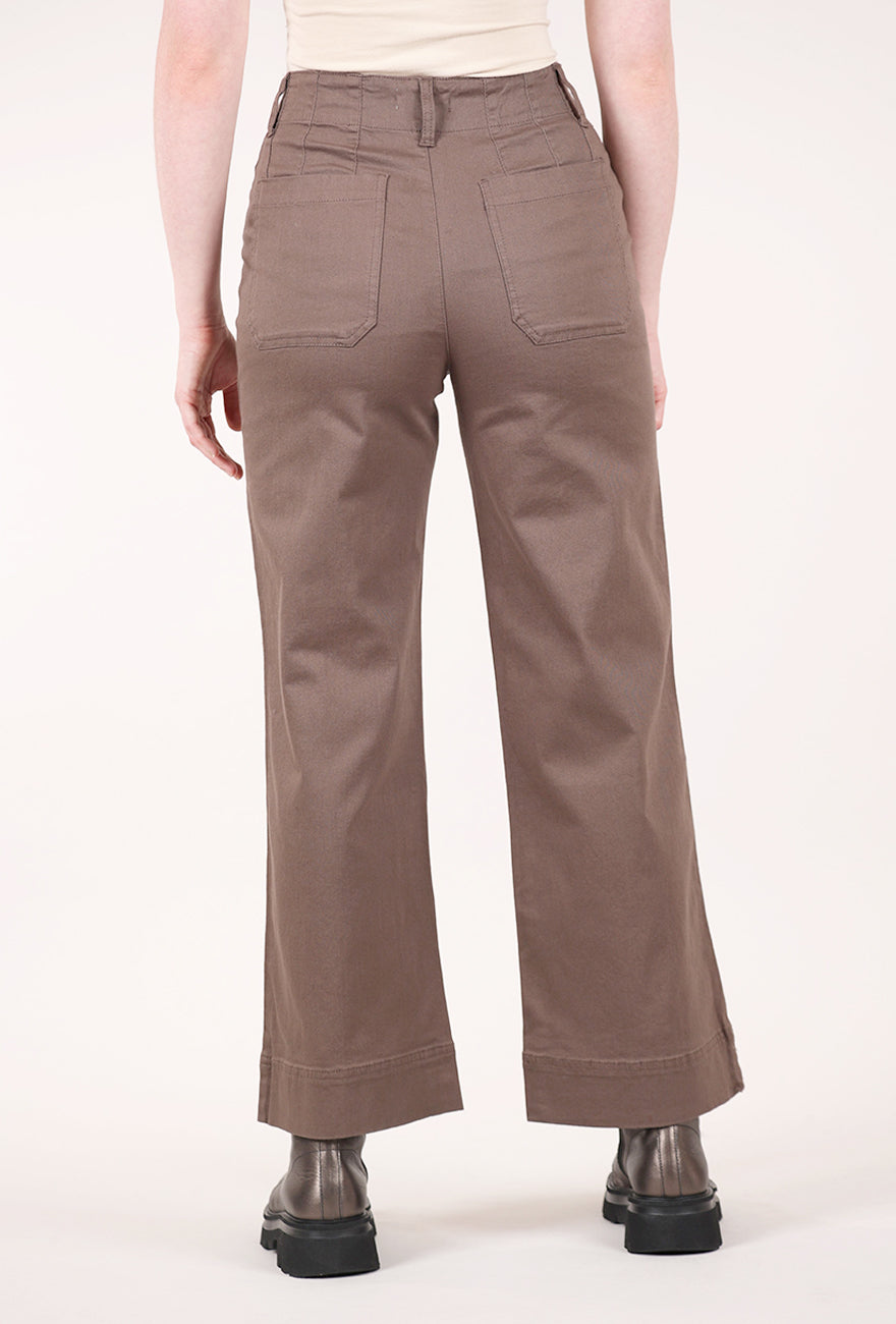 Habitat Stretch Denim Wide Leg Jeans, Truffle
