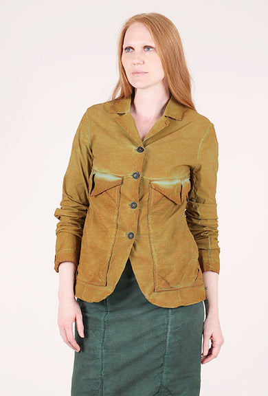 Rundholz Cotton Linen Blazing Blazer, Lagoon Cloud